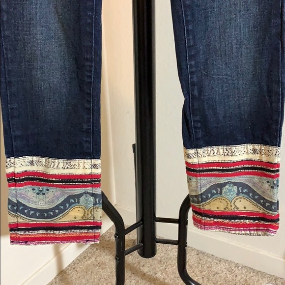 Anthropologie Jeans with Printed Trim - Picture 2 of 6